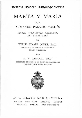 Marta y Maria (Heath's Modern Language Series)