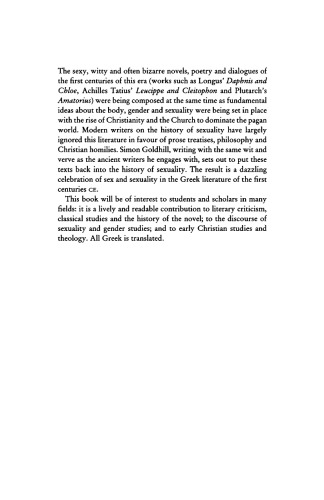 Foucault's Virginity: Ancient Erotic Fiction and the History of Sexuality (The Stanford Memorial Lectures)