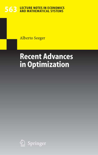 Recent Advances in Optimization