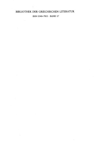 Geschichte Bd.1 (Bibliothek der griechischen Literatur Bd. 17)