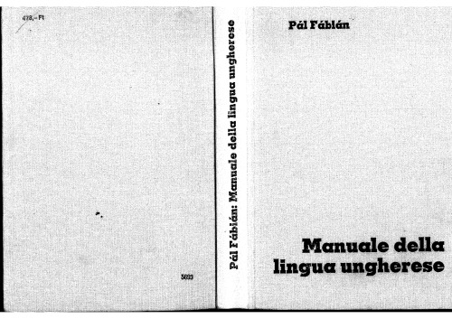 Manuale della lingua ungherese