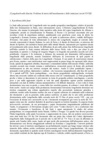 L'Italia centro-settentrionale in età longobarda. Atti del Convegno (Biblioteca di archeologia medievale #13)
