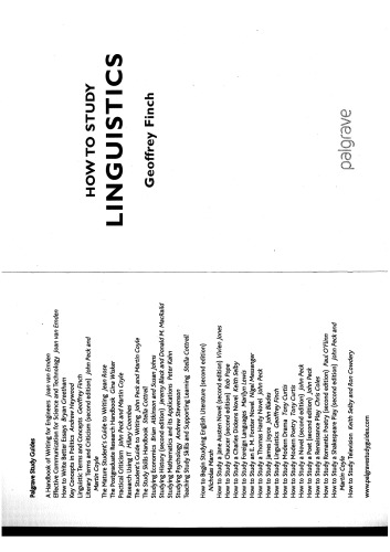 How To Study Linguistics (Study Guides)