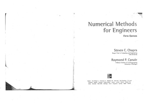 Numerical Methods for Engineers, 5th edition