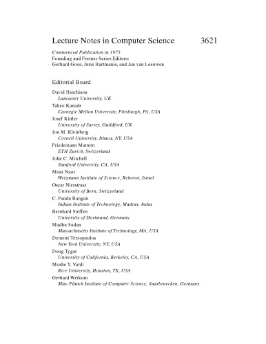Advances in Cryptology – CRYPTO 2005: 25th Annual International Cryptology Conference, Santa Barbara, California, USA, August 14-18, 2005. Proceedings