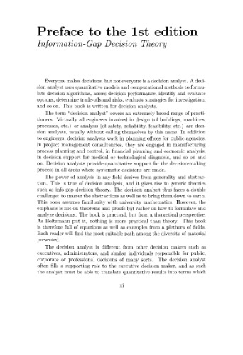 Info-Gap Decision Theory, Second Edition: Decisions Under Severe Uncertainty