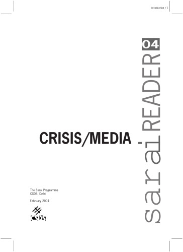 sarai Reader 04: Crisis Media