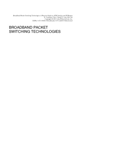 Broadband packet switching technologies
