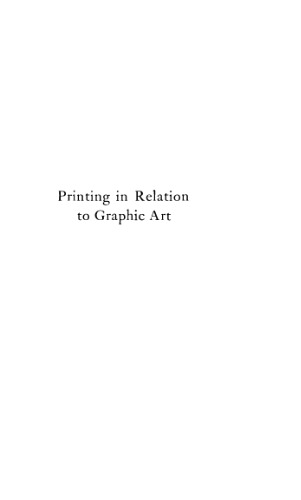 Printing in relation to graphic art