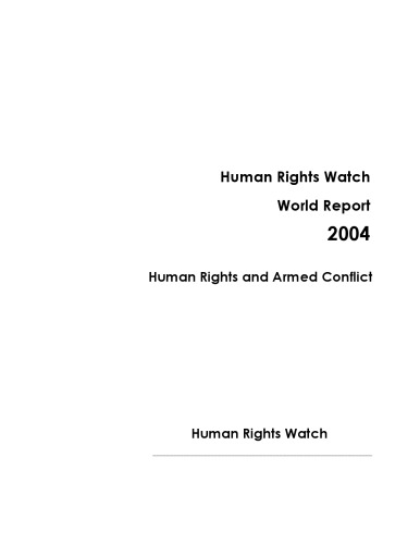 World Report: The Events of 2003