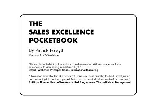 The Sales Excellence Pocket Book (Management Pocket Book Series)