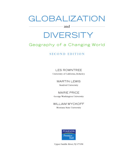 Globalization and Diversity: Geography of a Changing World (2nd Edition)