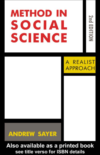 Method in Social Science: A Realist Approach