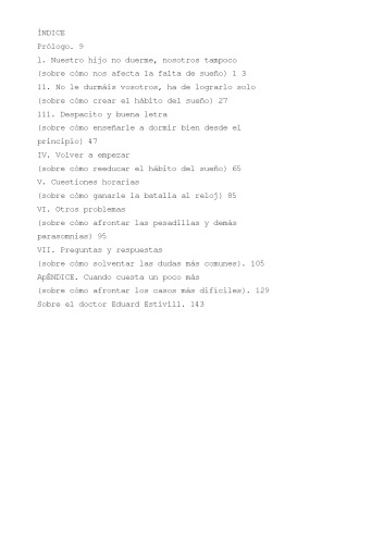 Duermete, Niño - Como solucionar el problema del insomnio infantil