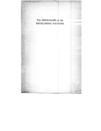The Ideologies of The Developing Nations
