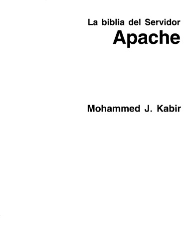 La Biblia del Servidor Apache  Spanish