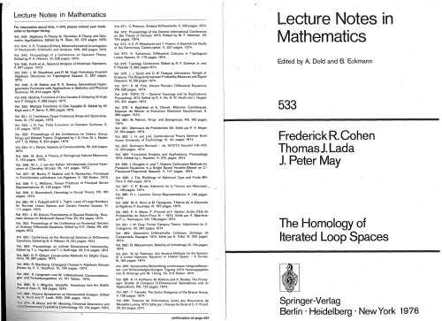 The Homology of Iterated Loop Spaces