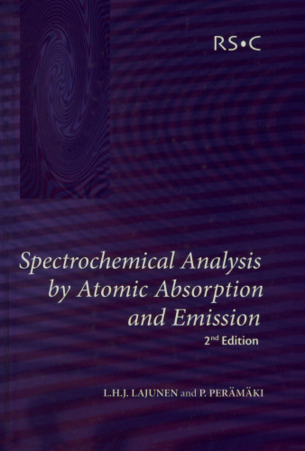 Spectrochemical Analysis by Atomic Absorption and Emission, 2nd Edition