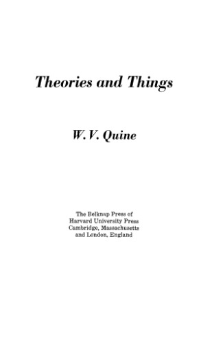 Theories and Things