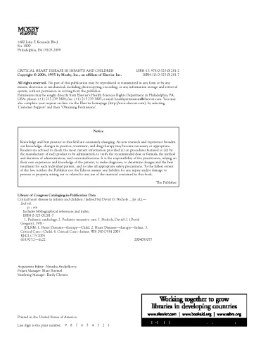 Critical Heart Disease in Infants and Children, 2nd Edition