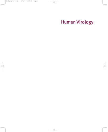 Human Virology. A text for students of medicine, dentistry, and microbiology 3th Edition