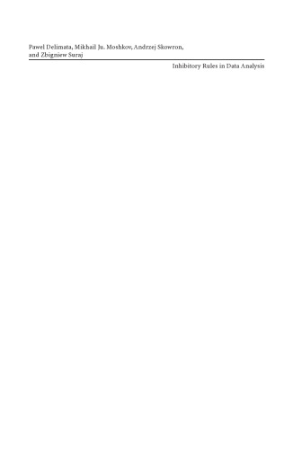 Inhibitory Rules in Data Analysis: A Rough Set Approach