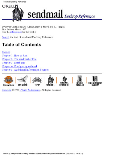 Sendmail Desktop Reference