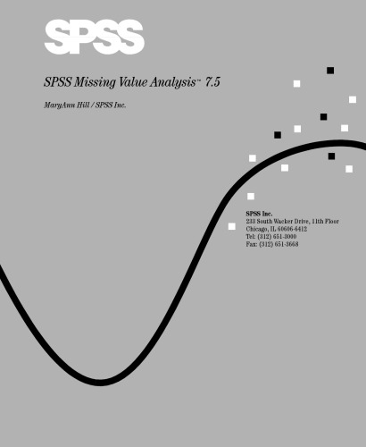 Spss Missing Value Analysis 7.5