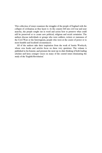 Soldiers, Writers and Statesmen of the English Revolution