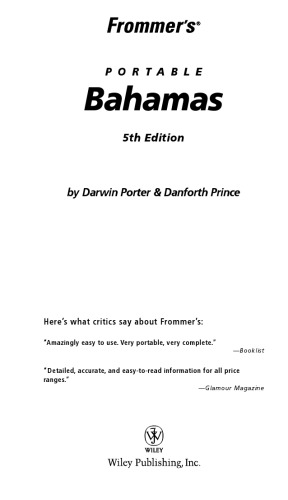 Frommer's Portable Bahamas  (2005) (Frommer's Portable)
