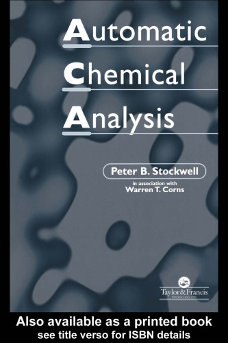 Automatic Chemical Analysis: Second Edition