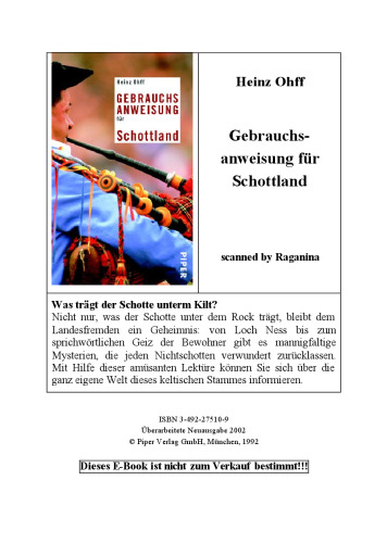 Gebrauchsanweisung für Schottland