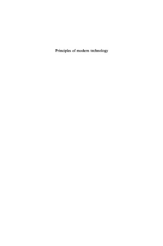 Principles of Modern Technology
