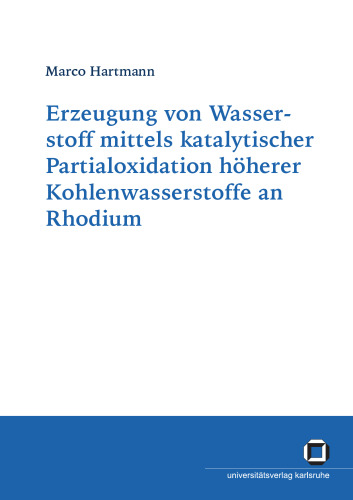 Erzeugung von Wasserstoff mittels katalytischer Partialoxidation höherer Kohlenwasserstoffe an Rhodium
