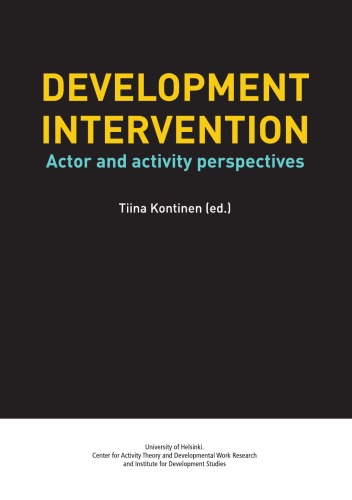 Development Intervention: Actor and activity perspectives