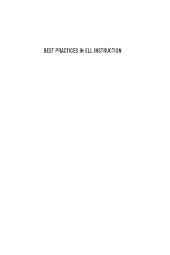 Best Practices in ELL Instruction (Solving Problems in the Teaching of Literacy)