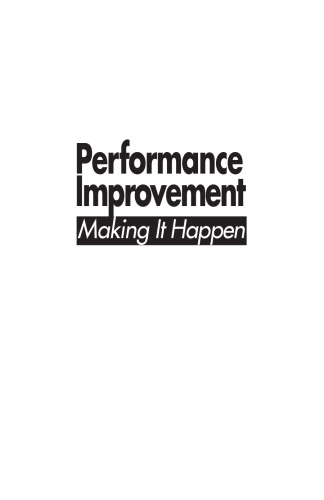 Performance Improvement: Making It Happen