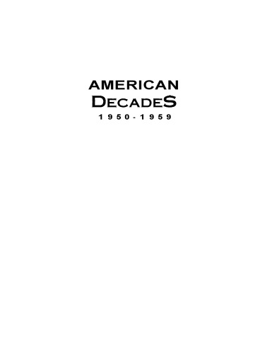 American Decades: 1950-1959 (American Decades)