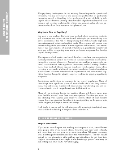 First Aid for the Psychiatry Clerkship (Clinical Clerkship)