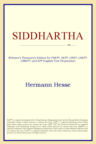 Siddhartha (Webster's Thesaurus Edition)