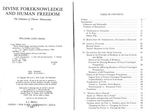 Divine Foreknowledge and Human Freedom: The Coherence of Theism: Omniscience