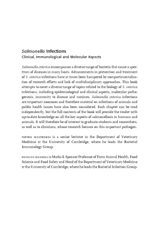 Salmonella Infections: Clinical, Immunological and Molecular Aspects (Advances in Molecular and Cellular Microbiology)