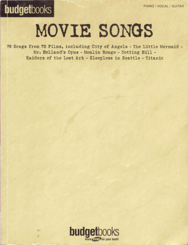 Movie Songs: 76 Songs from 73 Films Budget Books