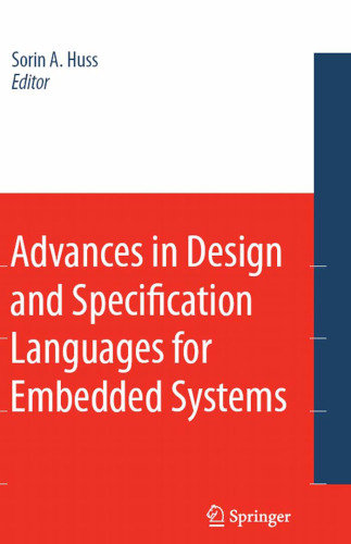 Advances in Design and Specification Languages for Embedded Systems