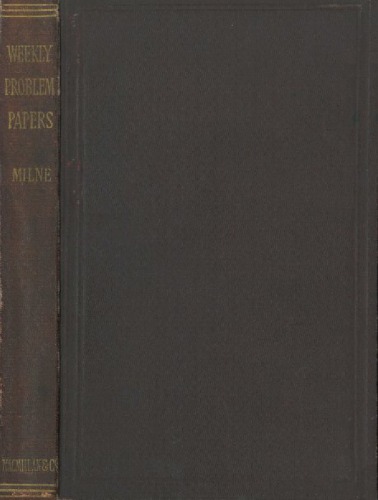 Weekly Problem Papers 3rd Edition