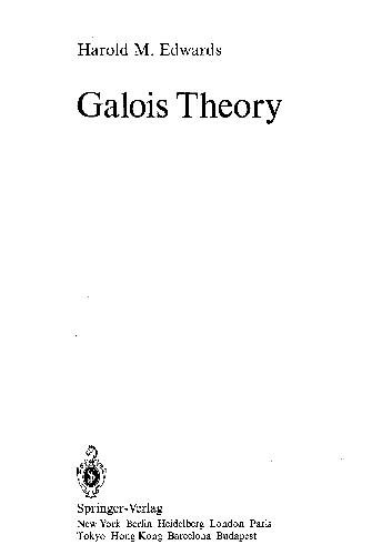 Galois Theory