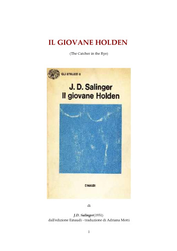 Il Giovane Holden