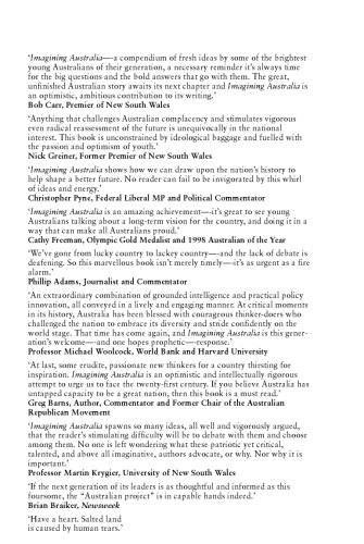 Imagining Australia: Ideas for Our Future
