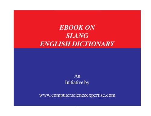 Ebook on Slang English Dictionary