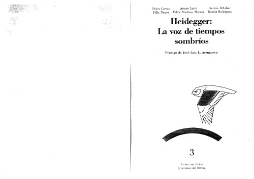 Heidegger: La voz de tiempos sombrios